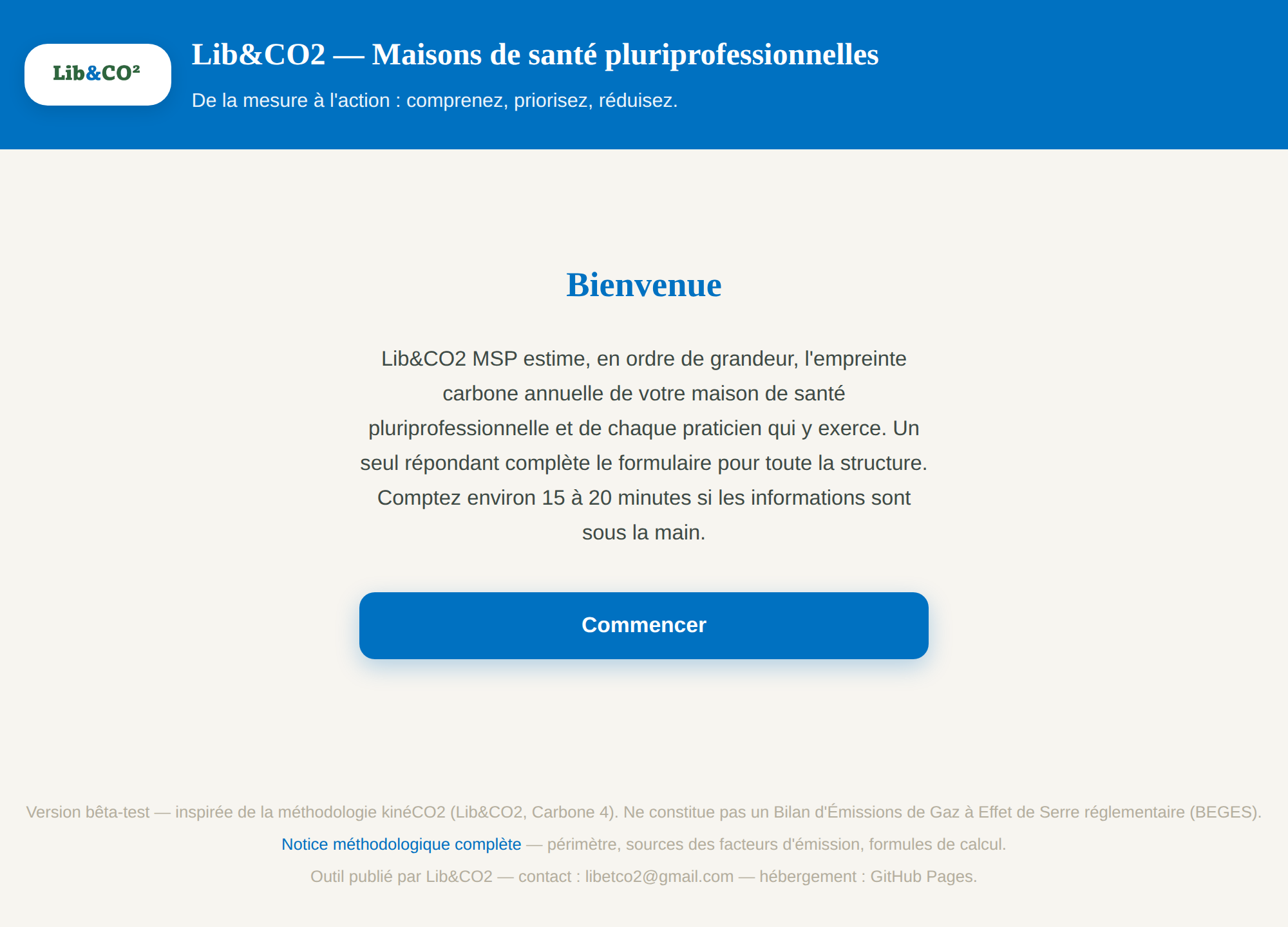 Aperçu de Lib&CO2 MSP